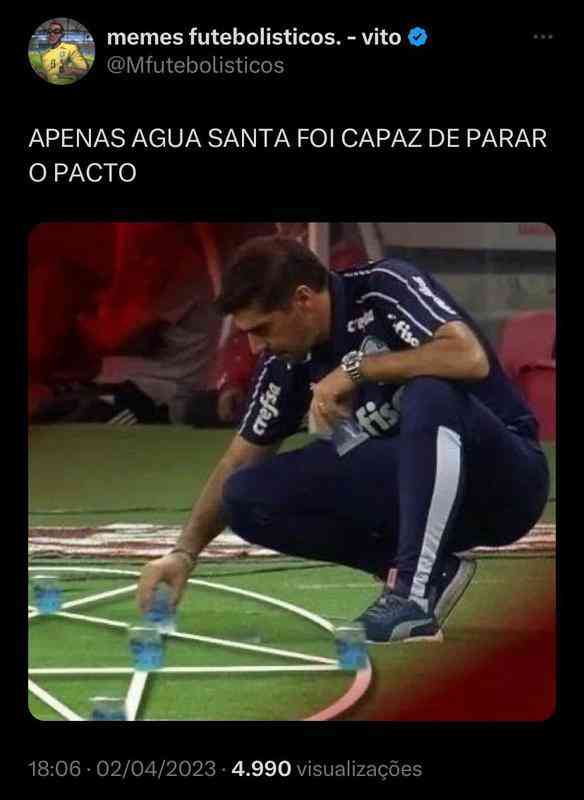 Memes da derrota do Palmeiras para o Água Santa Superesportes