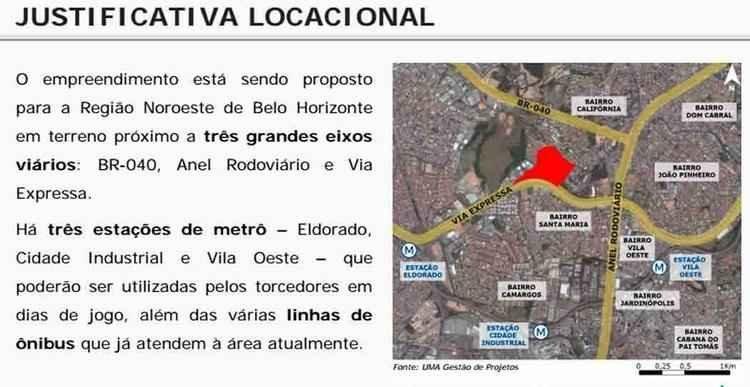 Veja os detalhes do projeto da arena do Galo, que foi apresentado na quinta-feira