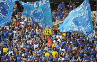 Reaes da torcida do Cruzeiro, no Mineiro, na partida contra o Palmeiras, pela ltima rodada do Campeonato Brasileiro