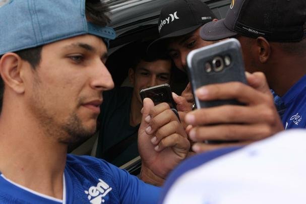 Lucas Romero pelo Cruzeiro na temporada 2018