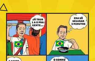 Eliminao da Crocia para o Brasil rendeu diversos memes, compartilhados pelas redes sociais