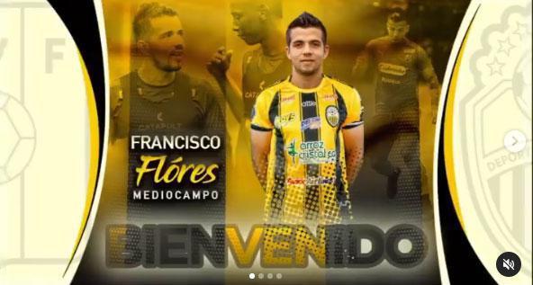 Francisco Flóres, meio-campista (Deportivo Táchira, da Venezuela)