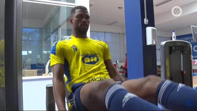 Imagens do treino do Cruzeiro deste domingo