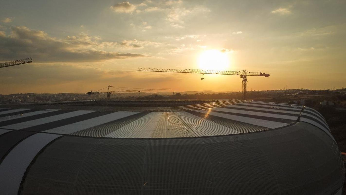Arena MRV segue em ritmo acelerado de obras. Previso de concluso do estdio foi atualizada para dezembro.