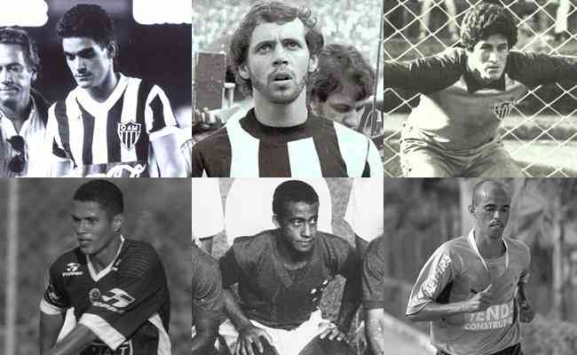 Paulo Roberto Prestes, Humberto Ramos e João Leite, ídolos do Atlético. Marcelo Ramos, Dirceu Lopes e Ricardinho, ídolos do Cruzeiro.