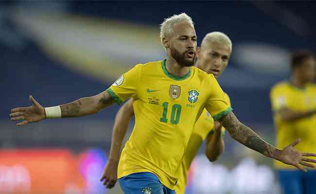 Neymar fez o segundo gol e teve partcipação nos principais lances da vitória brasileira no Rio de Janeiro