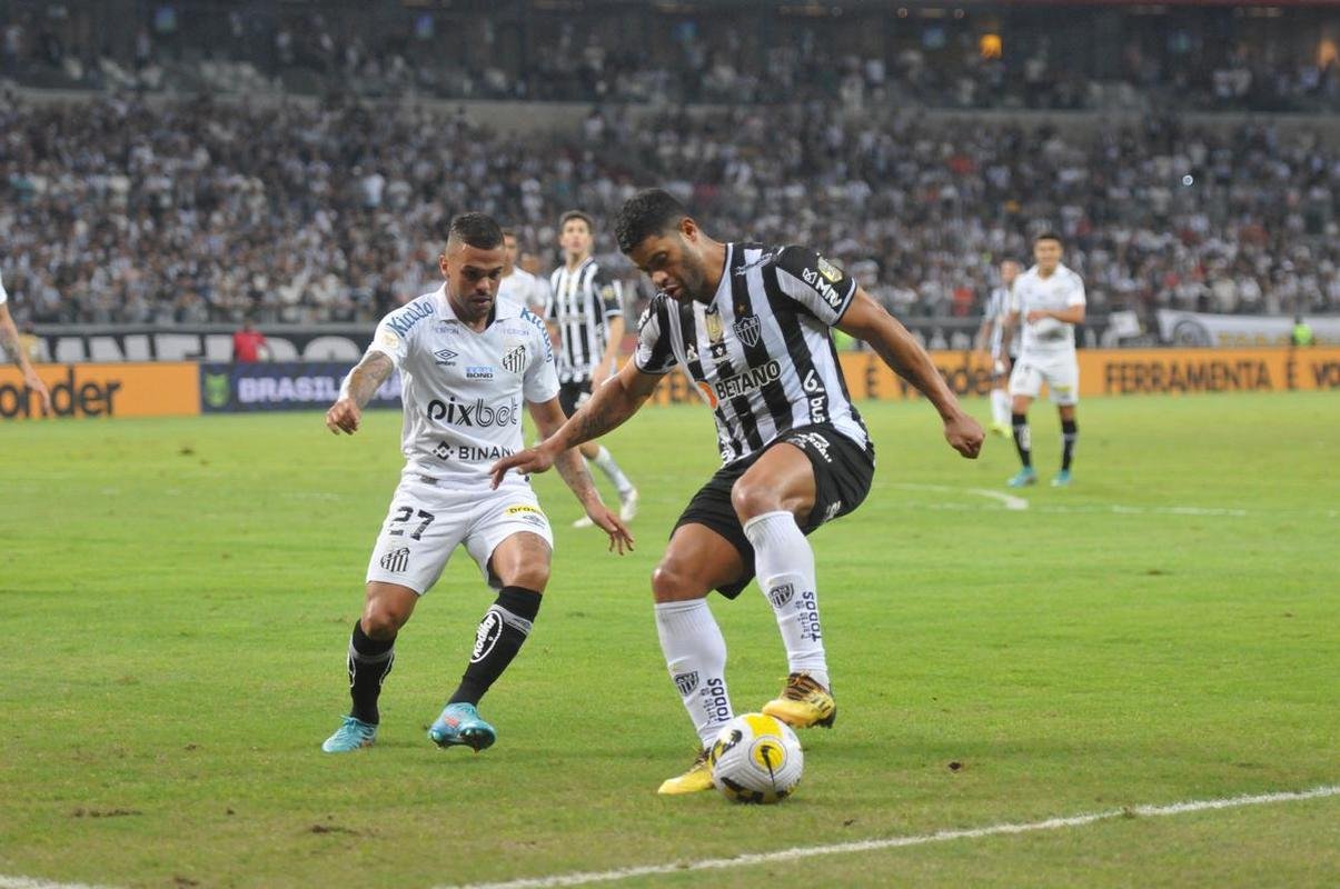 Fotos do empate por 1 a 1 entre Atltico e Santos, no Mineiro, pelo Campeonato Brasileiro