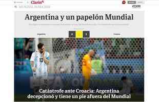 Capa do Clarn diz sobre o 'papelo mundial' da Argentina