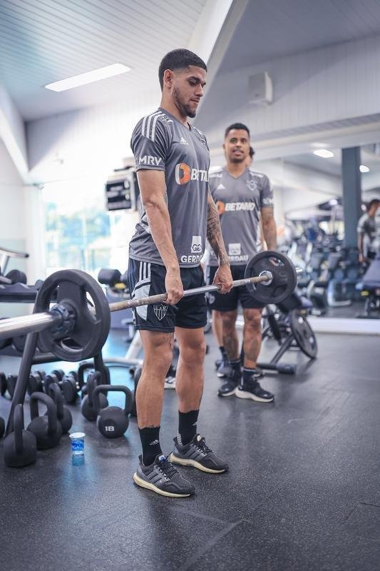 Treino do Atltico na Cidade do Galo, na manh desta tera-feira (11/10).
