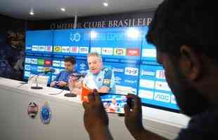 Fotos da apresentao de Abel Braga no Cruzeiro