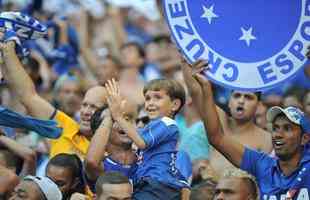 Torcida do Cruzeiro no clssico contra o Atltico, no Mineiro, pela 10 rodada do Estadual
