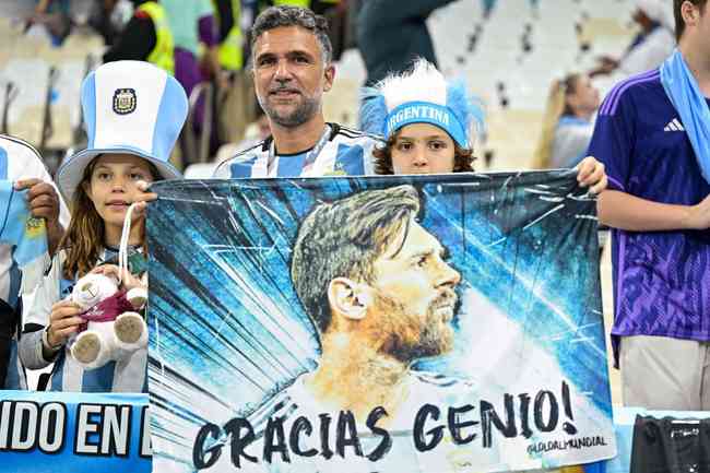 Fotos de simpatizantes de Argentina y Crowe
