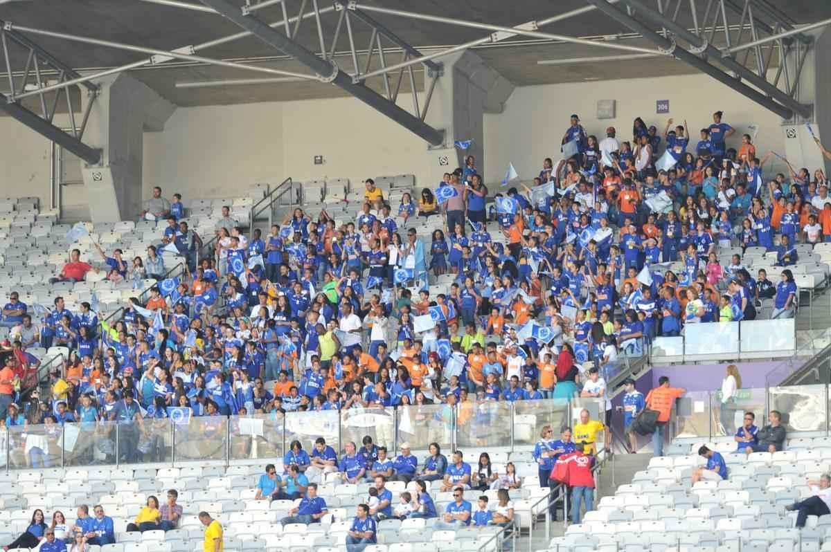 Torcedores de Cruzeiro e Botafogo, no Mineiro, em duelo pela 19 rodada do Brasileiro