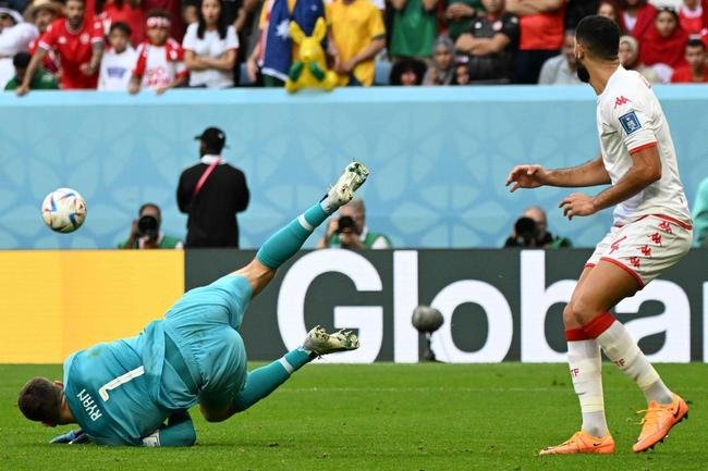Fotos do jogo entre Tunsia e Austrlia, no Estdio Al Janoub, pela segunda rodada do Grupo D da Copa do Mundo do Catar
