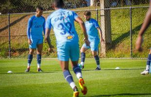 Imagens do ltimo treino do Cruzeiro antes do jogo contra o Cear, pelo Campeonato Brasileiro