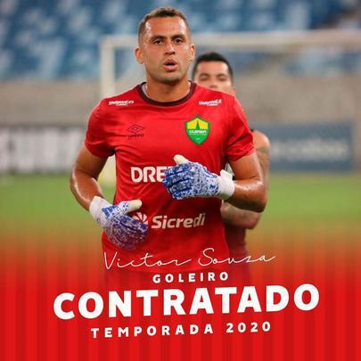 O CRB anunciou a contratao do goleiro Victor Souza, que estava no Cuiab