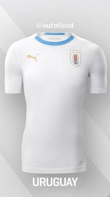 Uruguai - primeiro uniforme (Puma)