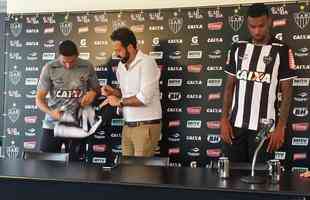 Danilo Barcelos e Felipe Santana foram apresentados nesta tera-feira na Cidade do Galo