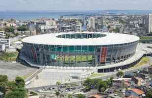 Arena Fonte Nova (Estado): R$ 684,4 milhes (reformada entre 2010 e 2013). Capacidade: 48.747 torcedores. Custo mdio do assento: R$ 14.039.