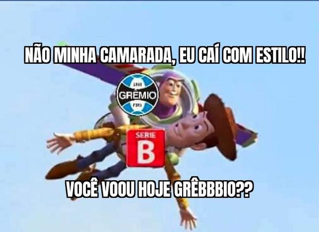 Veja os memes do rebaixamento do Grêmio à Série B
