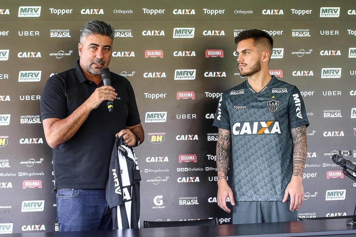 Apresentao do meia Nathan, novo jogador do Atltico