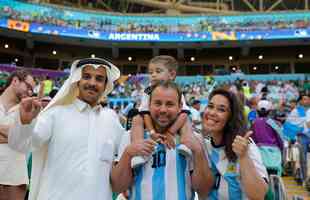 Imagens das torcidas de Argentina e Arbia Saudita na partida pelo Grupo C da Copa do Mundo do Catar 