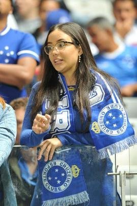 Torcida do Cruzeiro no duelo desta tera, no Mineiro, contra o Racing, pela Libertadores