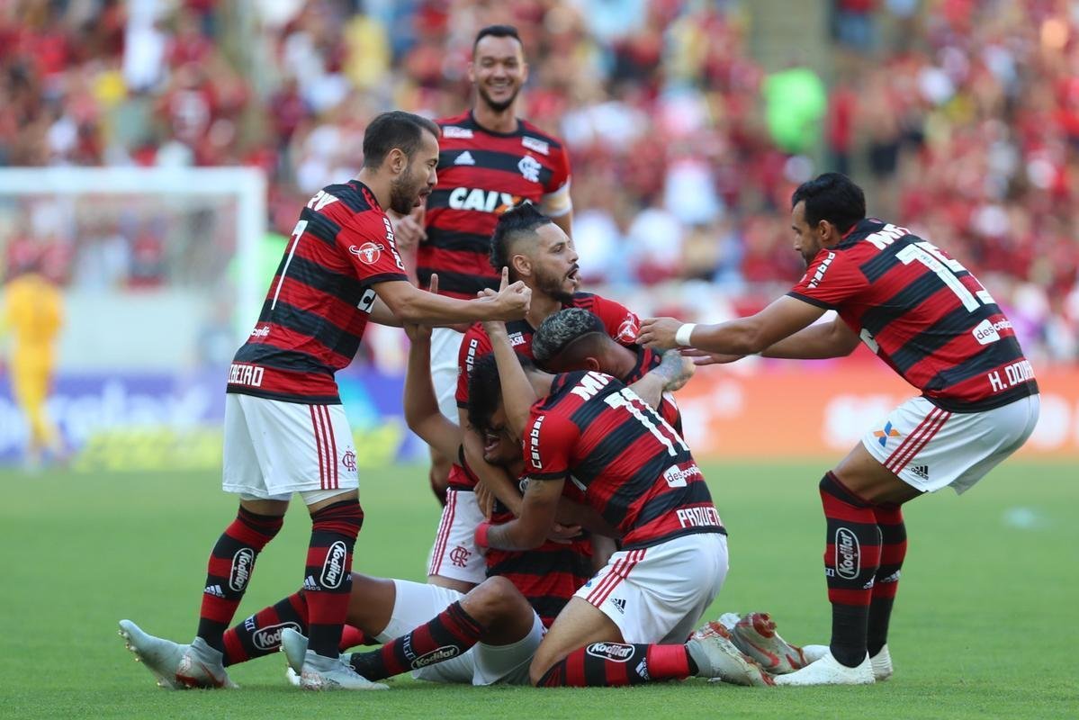Willian Aro marcou o primeiro gol do Flamengo logo no primeiro minuto de jogo: Flamengo 1 a 0
