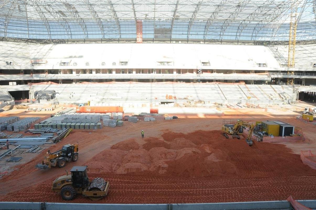 Futuro estdio do Galo, Aena MRV est com 60% das obras concludas