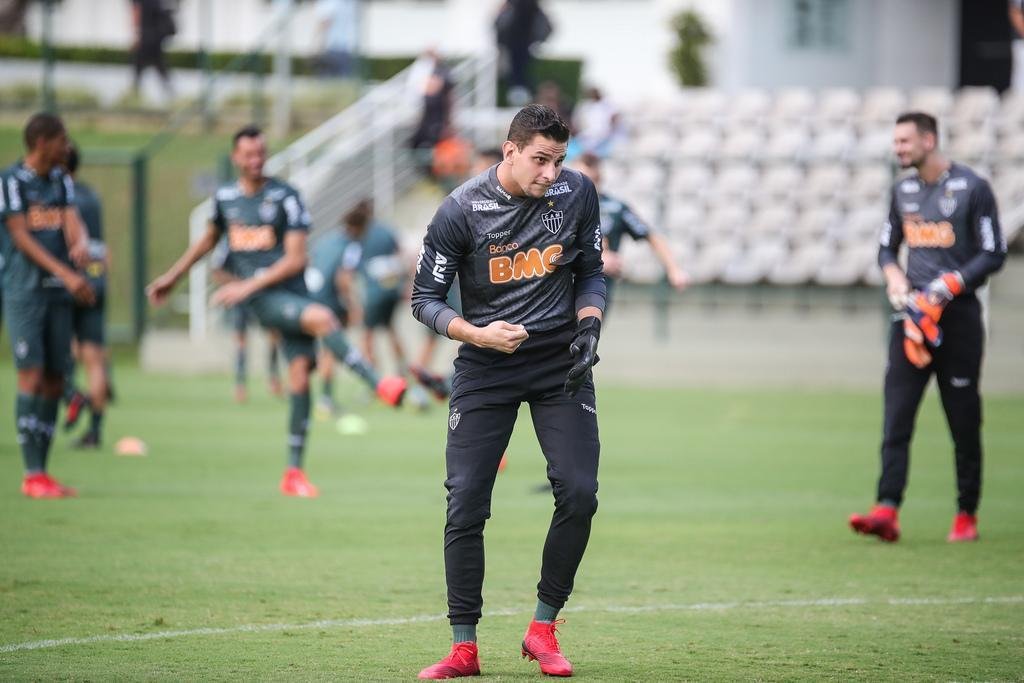 Fotos do treino do Atltico