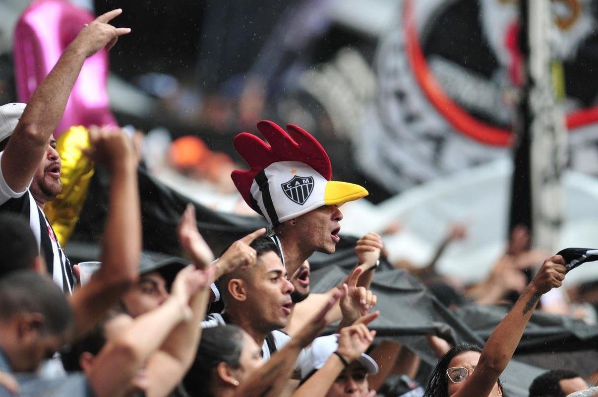 Fotos da torcida do Atltico na final do Campeonato Mineiro contra o Cruzeiro