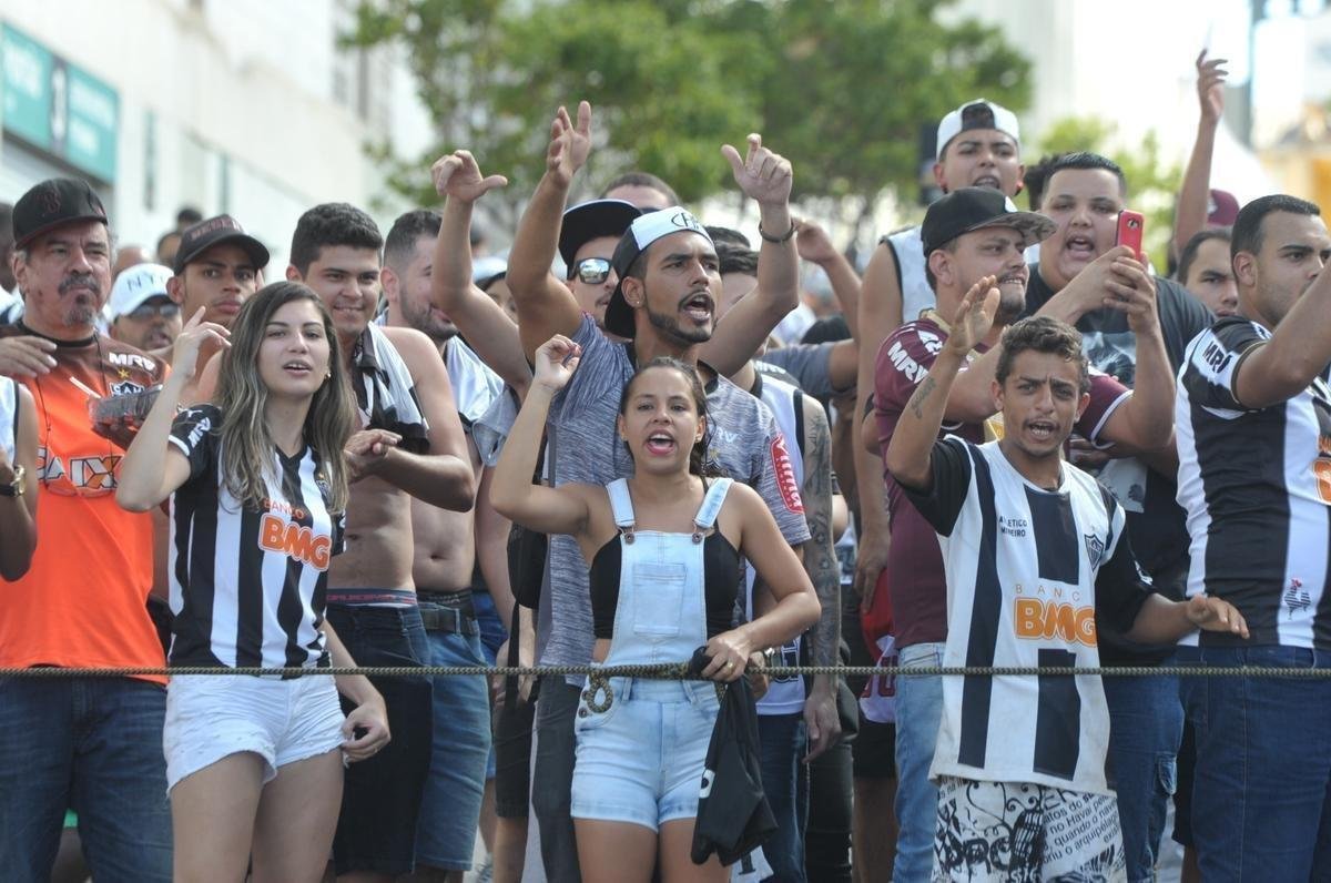 Torcida do Atltico na deciso do Campeonato Mineiro, no Independncia