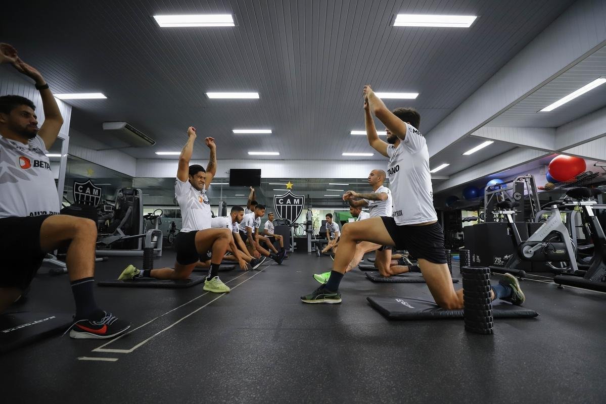 Treino do Atltico nesta tera-feira, 9 de maro de 2021