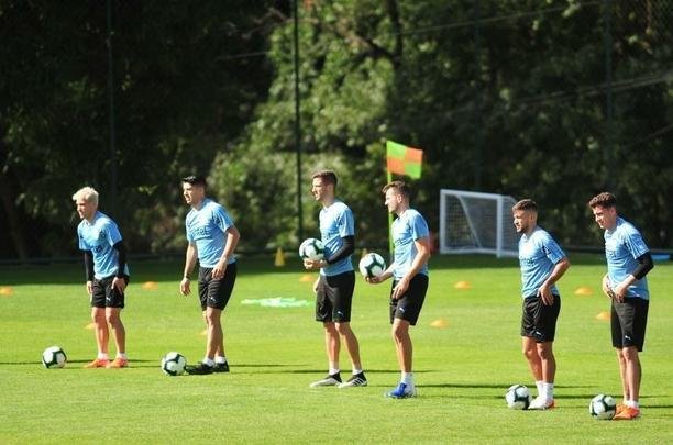 Uruguai trabalhou na manhã deste sábado, no CT do Atlético, em Vespasiano