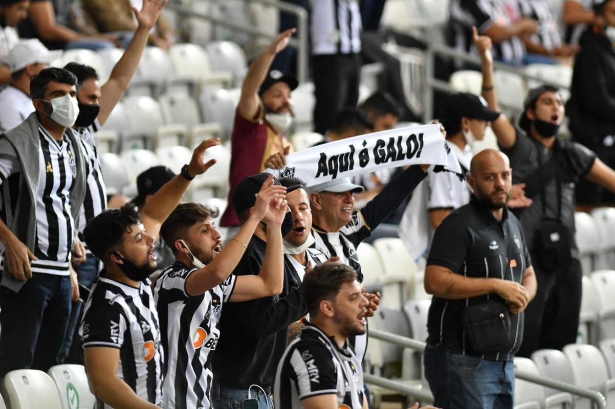 Fotos da torcida do Atltico na volta ao Mineiro no duelo contra o River Plate, pelas quartas de final da Copa Libertadores