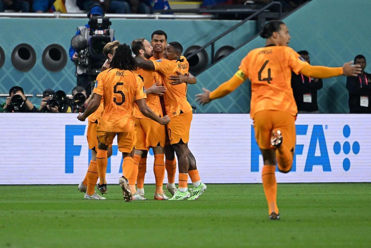 Imagens da partida entre Holanda e Equador, pelo Grupo A da Copa do Mundo de 2022.