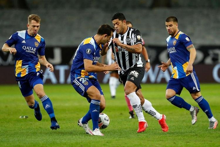 Fotos do jogo entre Atltico e Boca Juniors, no Mineiro, em Belo Horizonte, pela volta das oitavas de final da Copa Libertadores 2021