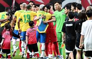 Imagens da goleada do Brasil sobre a Coreia do Sul, em Seul