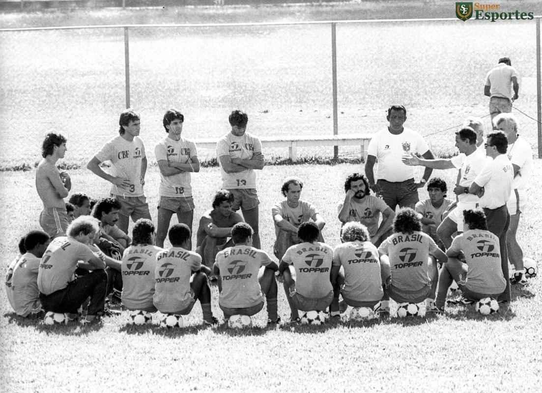 Preparao da Seleo Brasileira na Toca da Raposa I para a Copa do Mundo de 1986