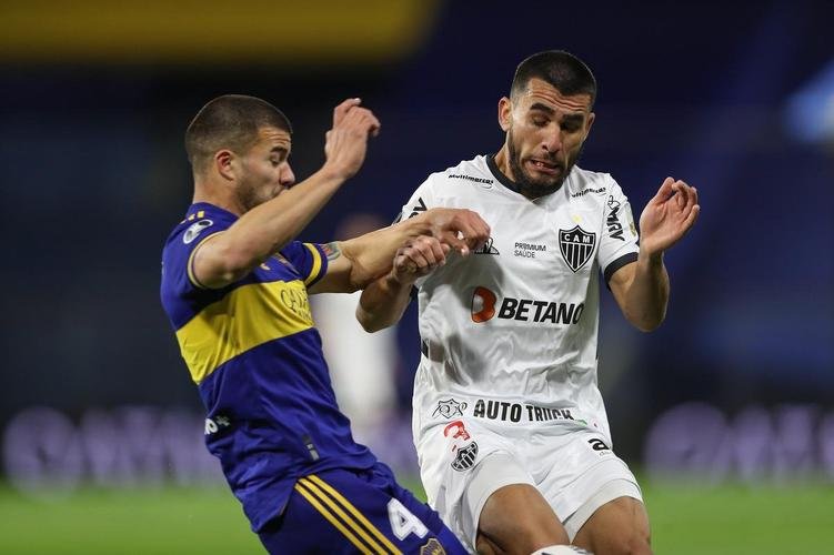 Fotos do jogo entre Boca Juniors e Atlético, na Bombonera, em Buenos Aires, pela ida das oitavas de final da Copa Libertadores de 2021