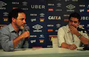 Vice-presidente executivo Marco Antnio Lage e vice de futebol Itair Machado