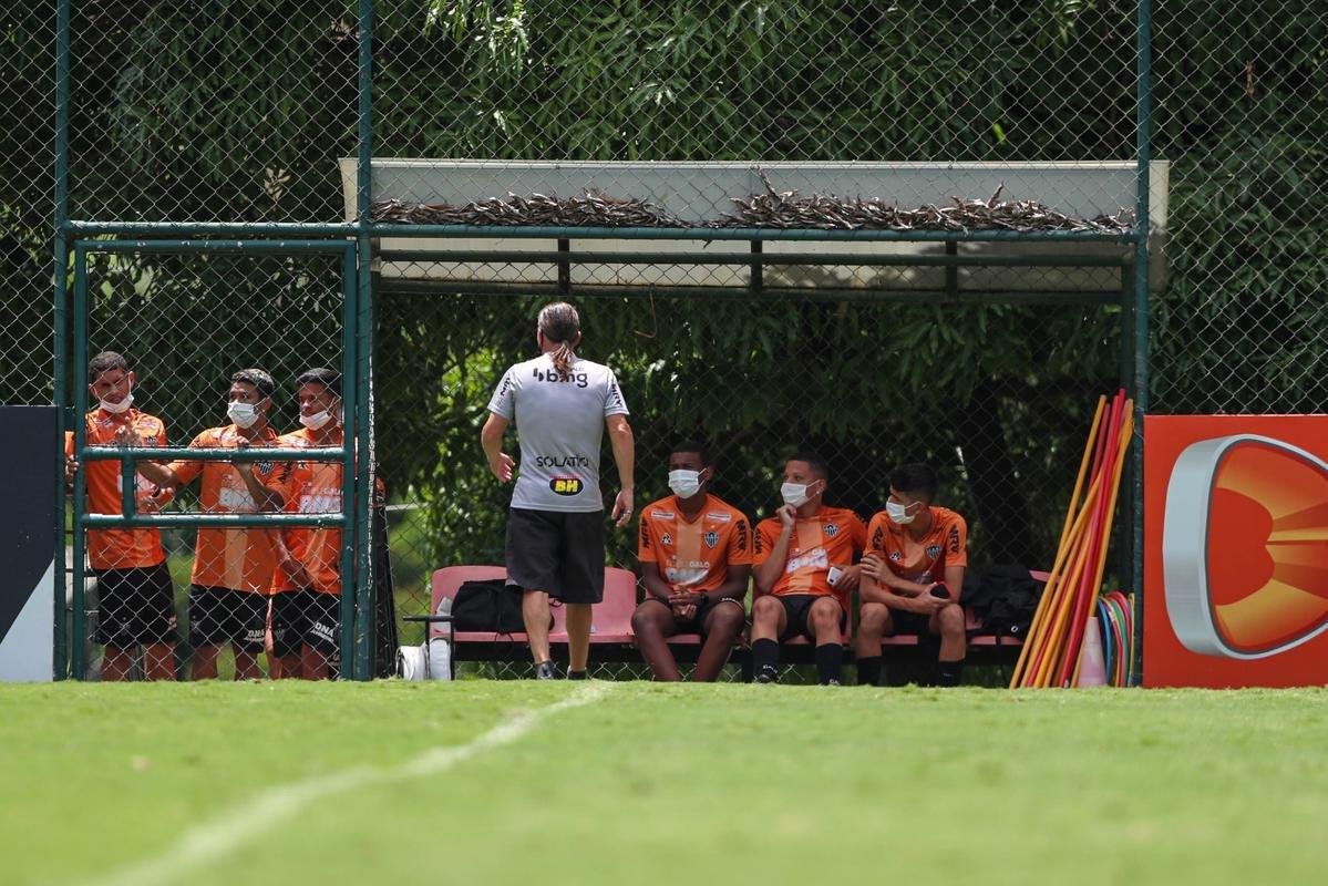 Fotos do treino do Atlético nesta quarta-feira, que contou com Nacho Fernández