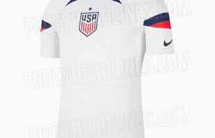 A provvel camisa I dos Estados Unidos para a Copa do Mundo foi desenvolvida pela Nike e divulgada de forma antecipada pelo portal Footyheadlines
