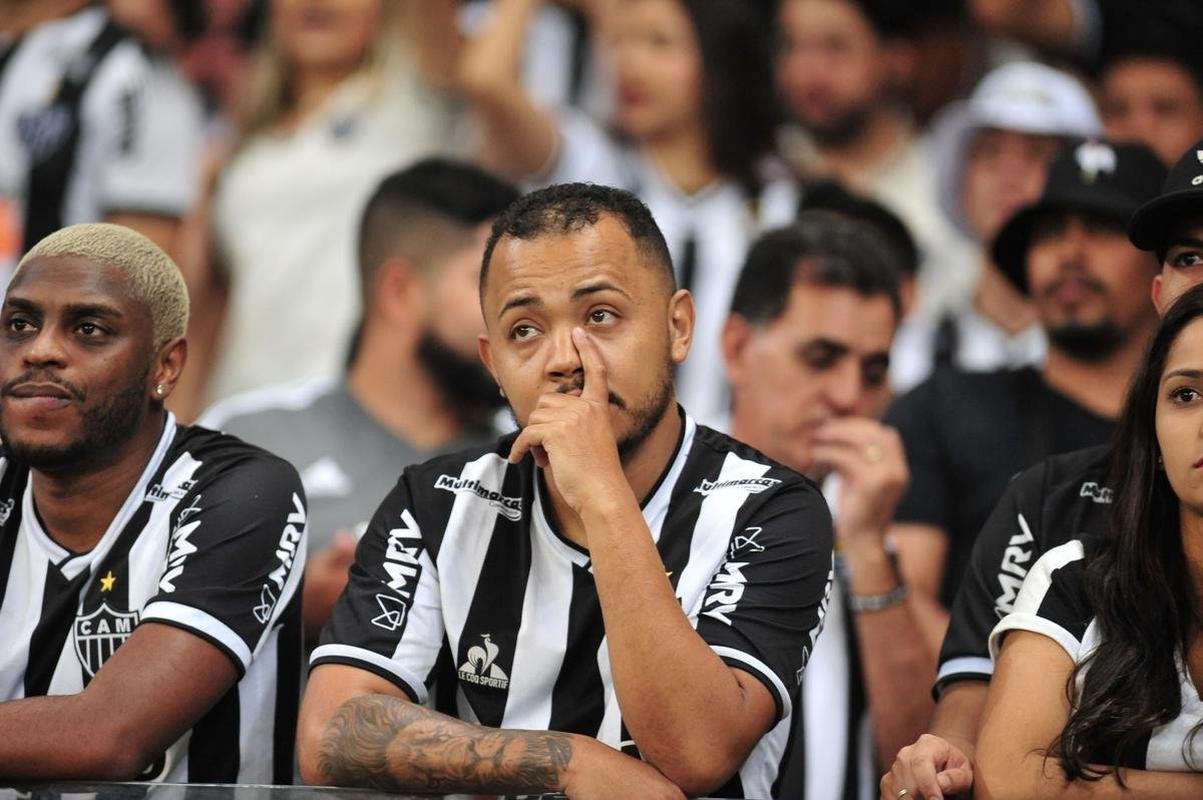 Fotos da torcida do Atltico na partida contra o Palmeiras, no Mineiro, pelas quartas de final da Copa Libertadores 2022