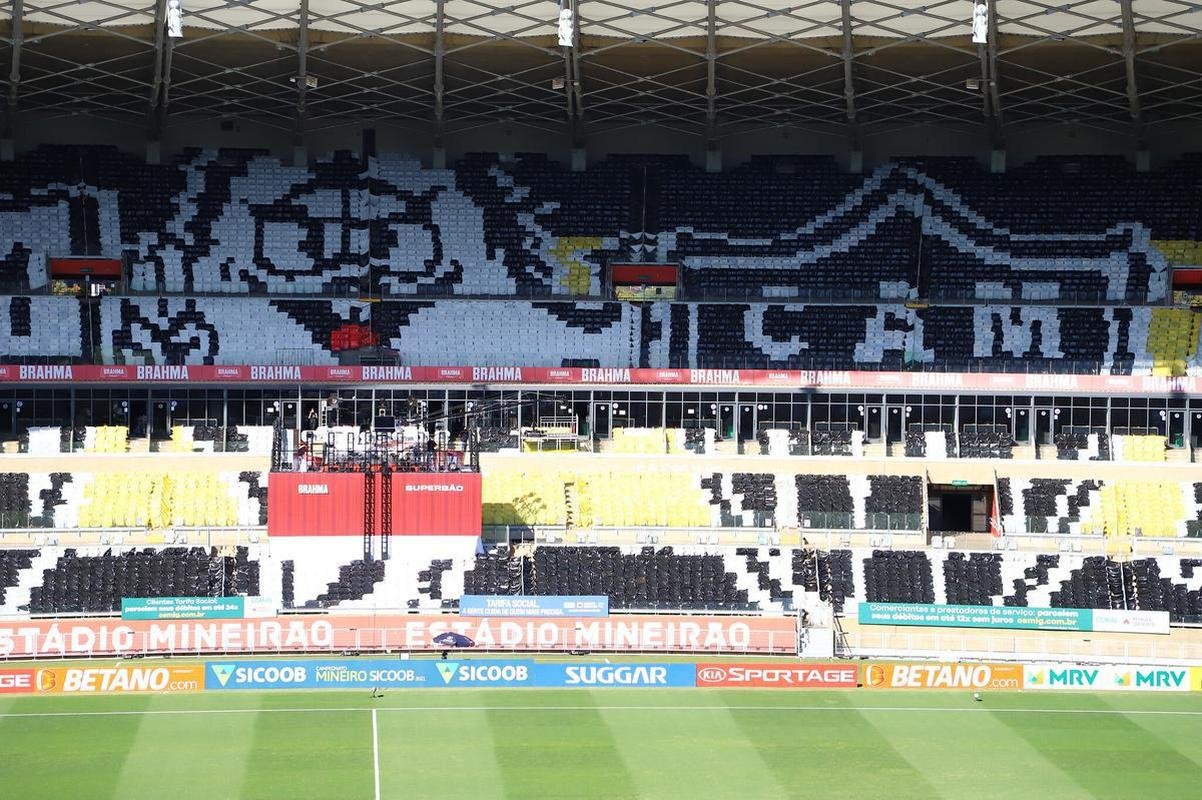 Torcida do Atltico fez mosaico no Mineiro para final do Campeonato Mineiro contra o Amrica