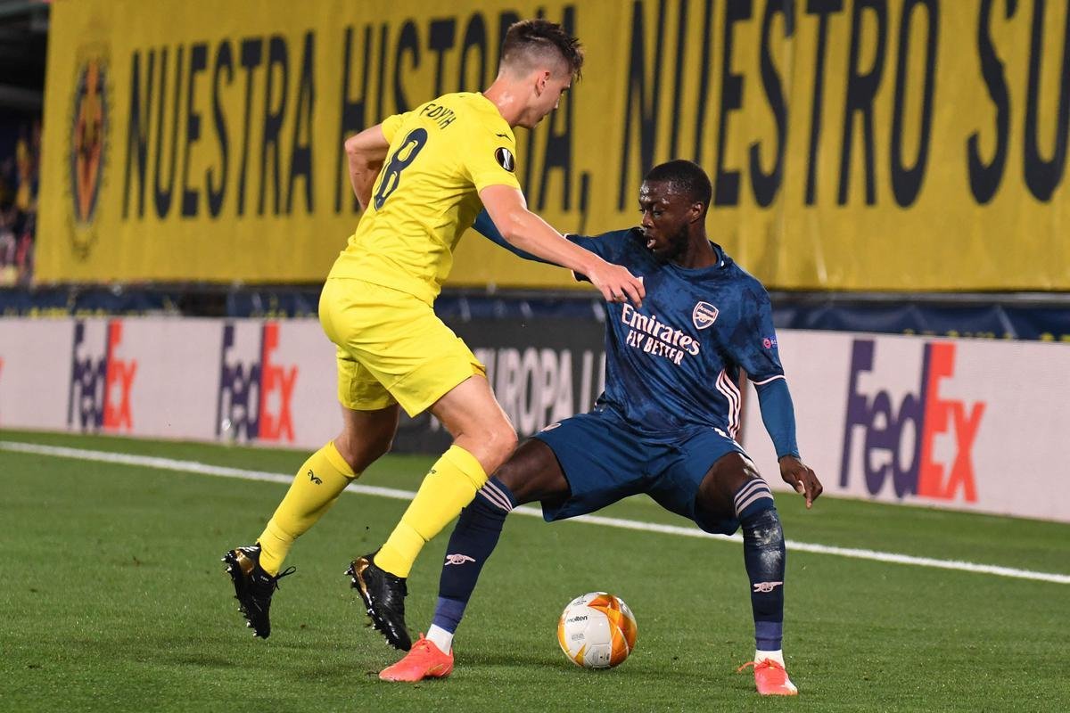 Fotos do duelo entre Villarreal e Arsenal pela semifinal da Liga Europa