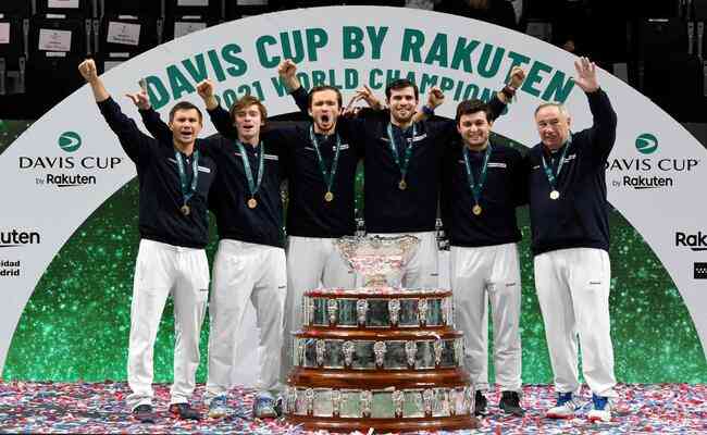 Em 2021, a equipe da Rssia venceu a Copa Davis ao bater a Crocia na deciso em Madri