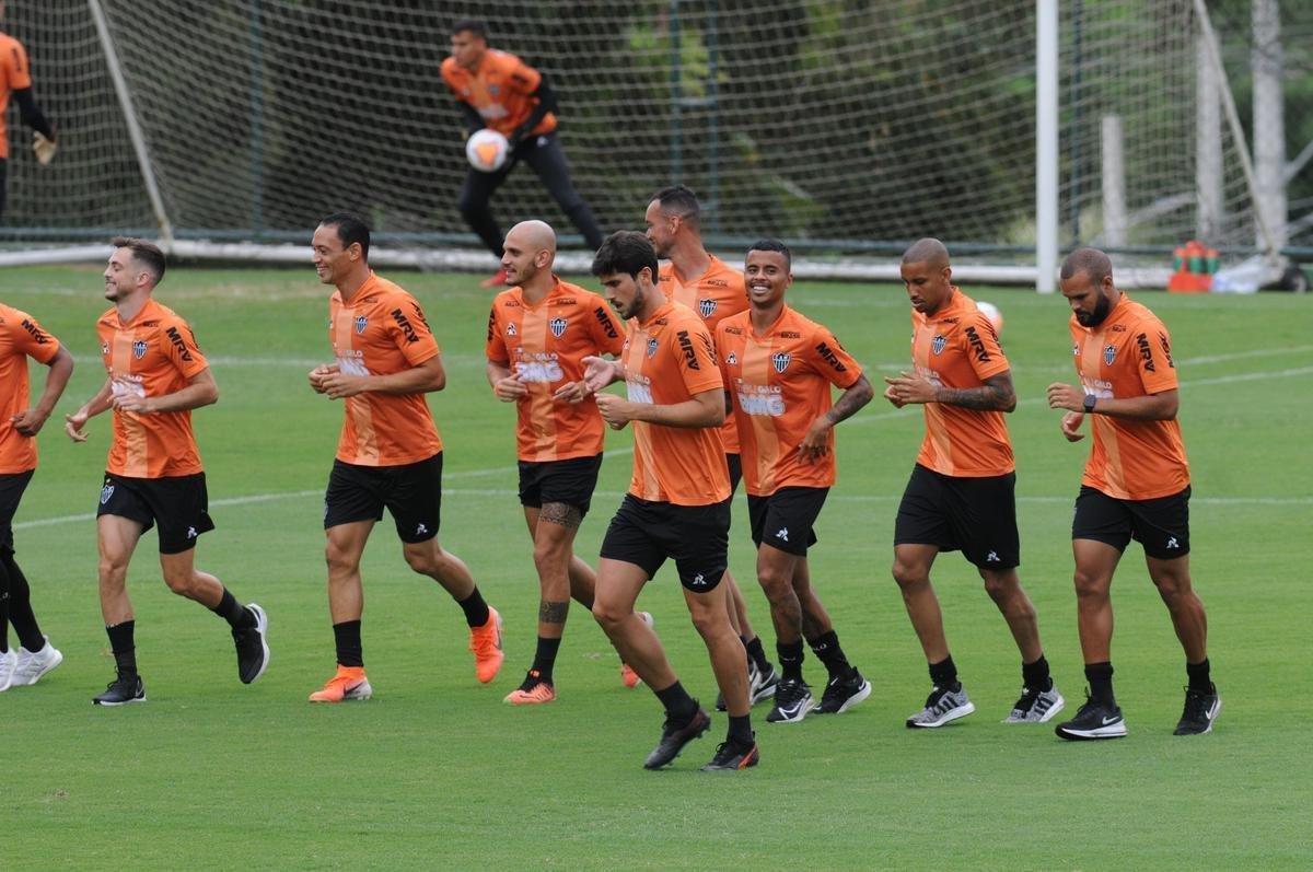Fotos do Atltico nesta quinta-feira, na Cidade do Galo