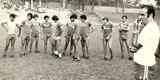 20/03/1981 - Procpio durante treino do Cruzeiro em 1981. Tcnico teve, ao todo, quatro passagens pela Toca da Raposa II nessa funo.