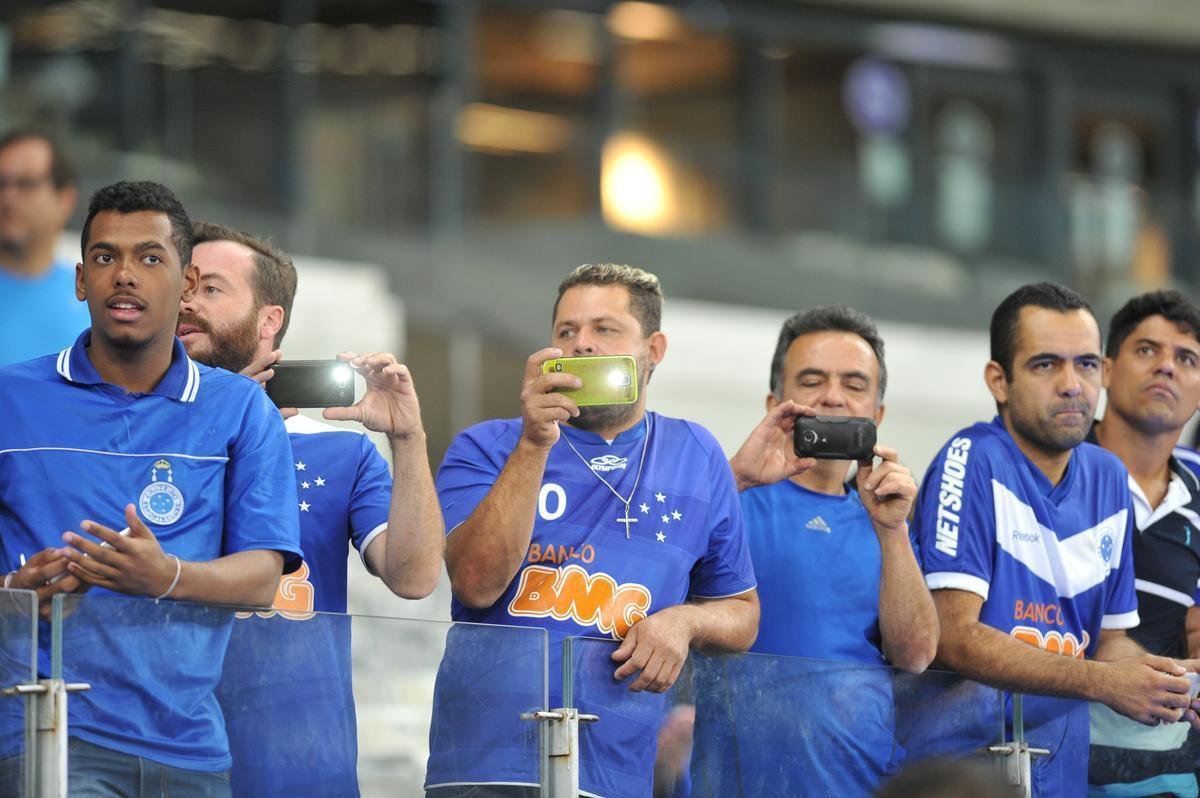 Fotos do jogo entre Cruzeiro e Grmio